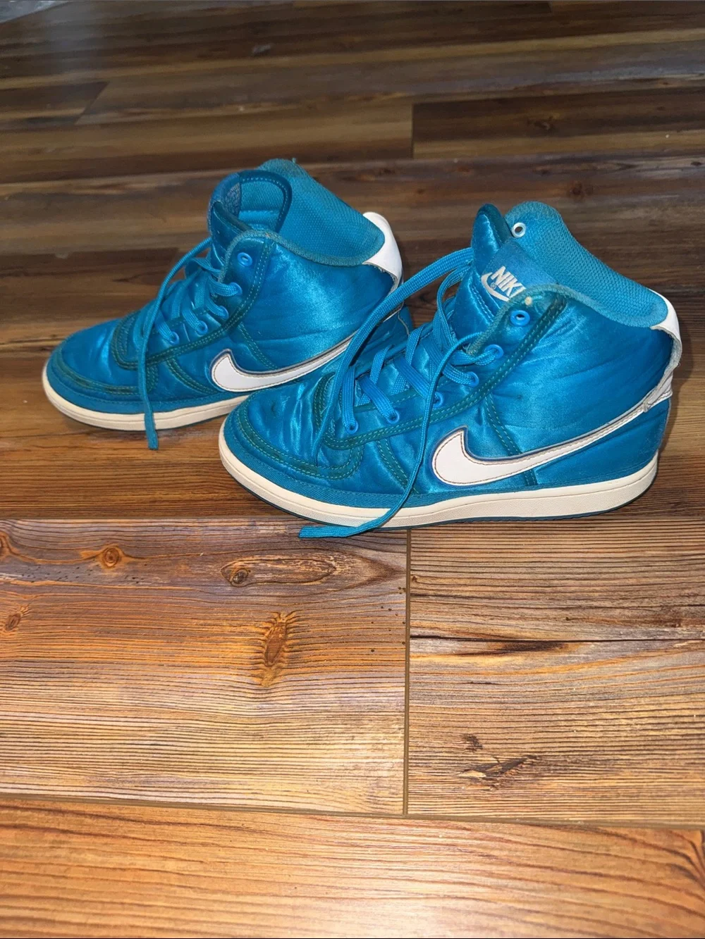 Nike Vandal High “Blue Orbit” Sneakers | Size 3Y | Bright Blue High Tops